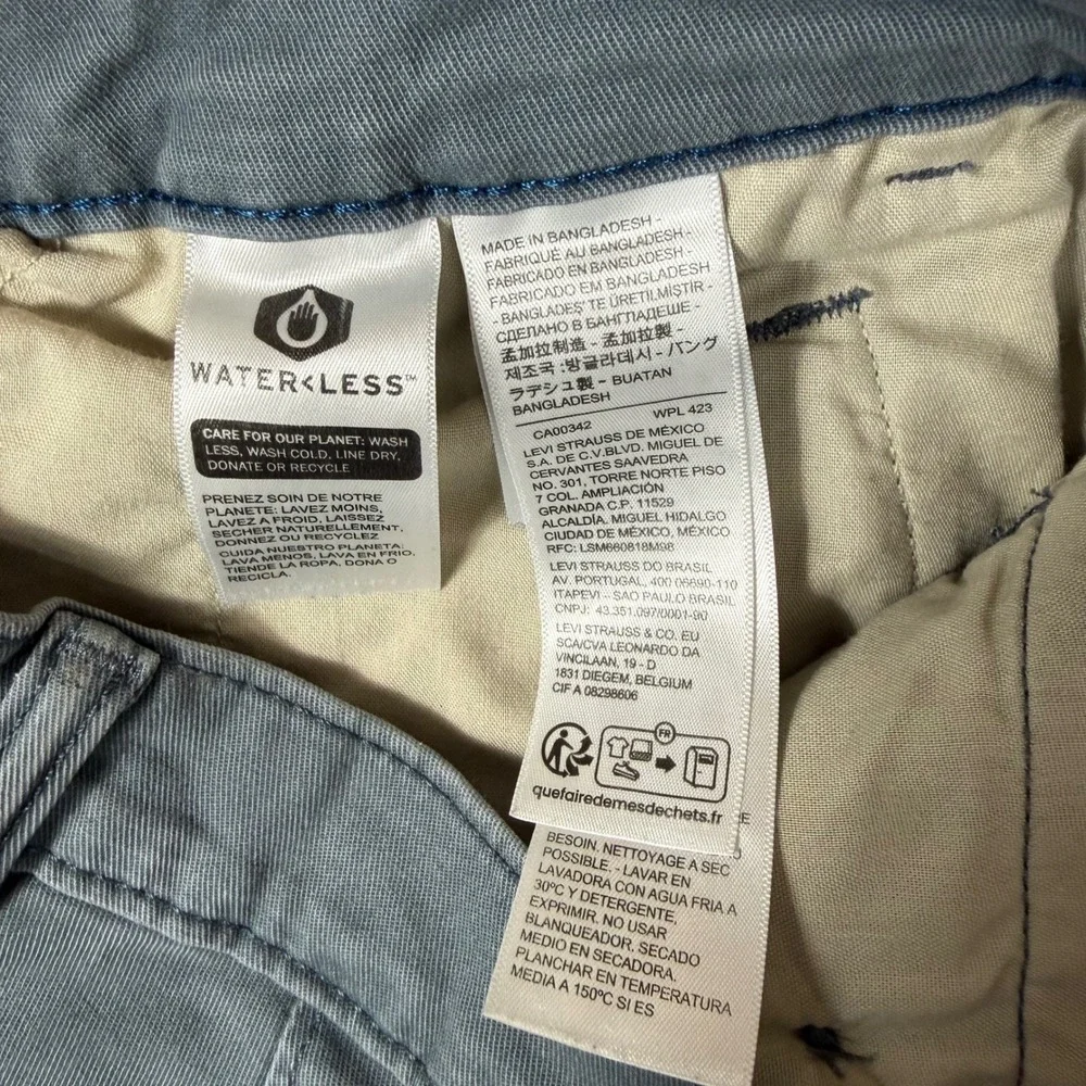 Levis XX Chino Standard Taper Gray Pants Mens W32 L30